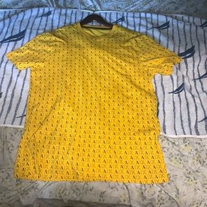 Armani Exchange Men Cotton; Multi-Logo Yellow and Black